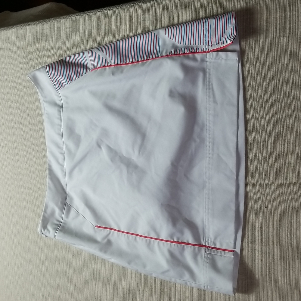 adidas White Skirt with Red Accents